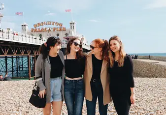 Friends by Brighton Pier