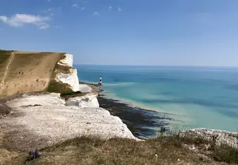Hike along the Seven Sisters cliff.