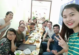 Having lunch with my coworkers!
