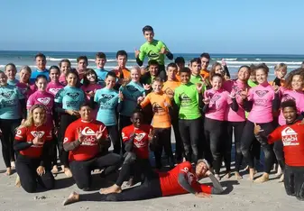 Students surfing