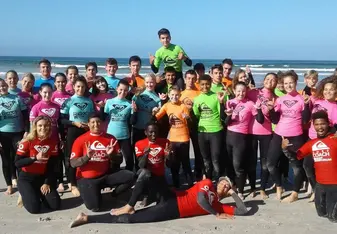 Students surfing