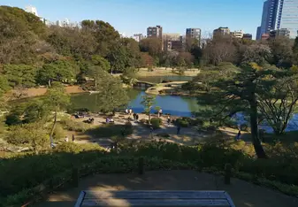 Rikugien Gardens in Tokyo