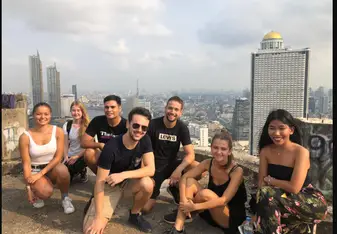 At the top of Bangkok's Abandoned Skyscraper