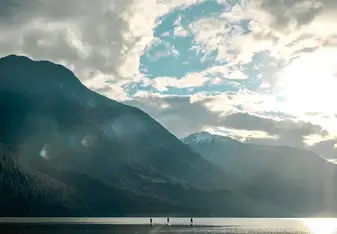 Paddling into the sunset 