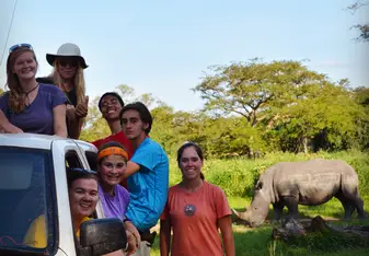 Kifaru group at the Ziwa Rhino Sanctuary