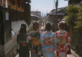 Tried Kimono for the first time @Kyoto's Hanami-koji