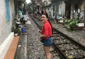 On Hanoi's "Train Street"