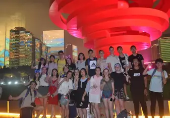 The 2018 summit group in Qingdao. May 4th temple 