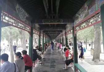 The long corridor at the Summer Palace in Beijing 