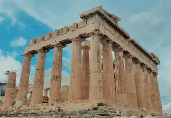 The most historic site in Athens is the Parthenon, arguably the most famous Acropolis in the world. It sits on the top of a rocky hill in the center of Athens.