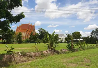 beautiful temple near Surin