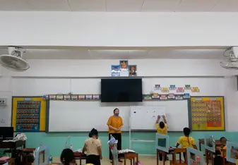A student presentation