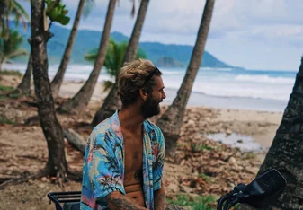 Guy on the beach