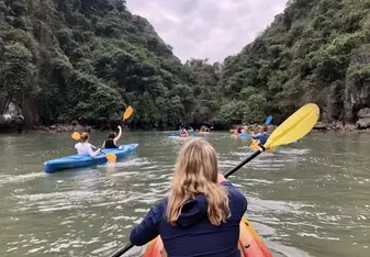 Anna kayaking