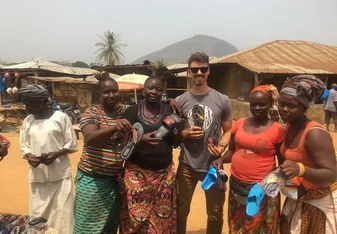 African village near First Things work site