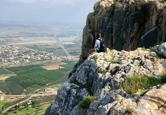 Hiking at Mount Arbel