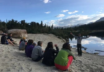 A lesson on the shore of the Colorado