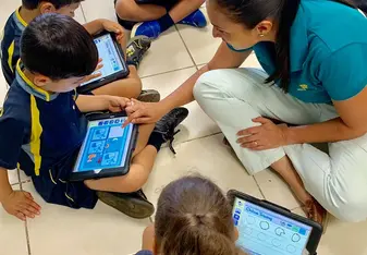 Grade school students 4