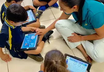 Grade school students 4