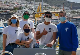 Research Volunteers on Research Vessel