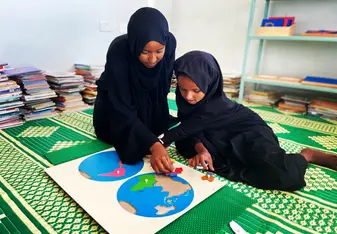 Student working in the Primary School