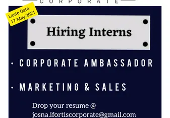We are hiring ! Apply immediately!