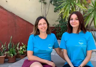 International student interning for the NGO Oceangami in Barcelona, Spain