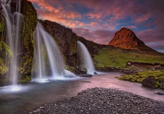 Iceland Landscape Waterfall