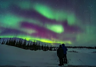 Aurora on the tundra