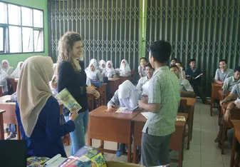 Marketing and socializing in the local schools(Sukabumi)
