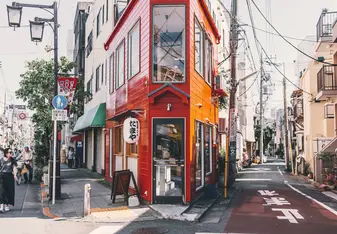 storefront on a street in Japan
