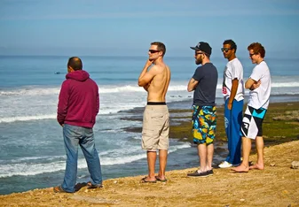 Surf coaching during the surf instructor course in Taghazout Morocco
