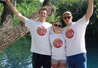 Harry, Carolina and Will at Las Estacas natural park