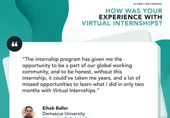 Alumni experience of a virtual internship