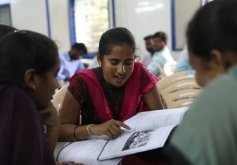 Speaking practice session