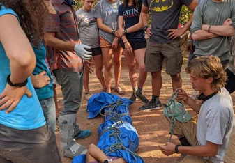 Students get Wilderness First Responder Certified