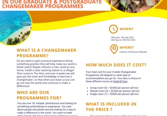 18+ Changemaker Programme