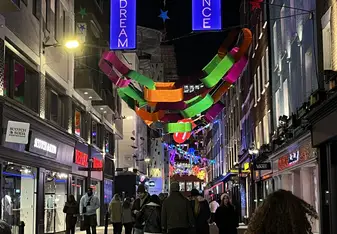 London at night
