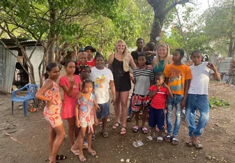 The 4North Project Volunteer with Community
