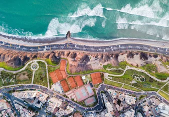 Lima coastline