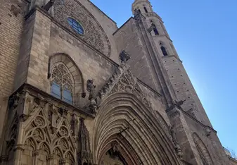 The beautiful Basilica de Santa Maria del Mar
