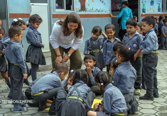 Creative arts, teenage and high school volunteering work in Nepal