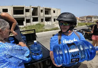 Delivering Water on ATVs