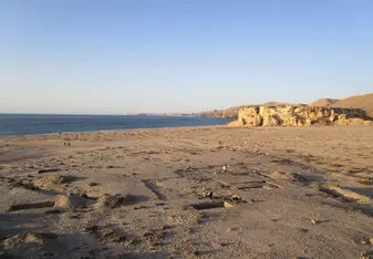view of the site on the coast of Arabia