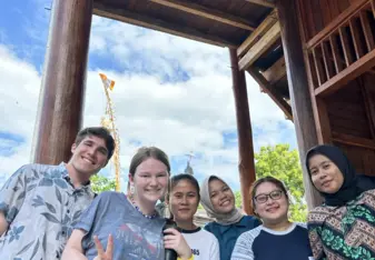 Our local team and interns together