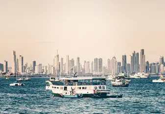 Coastal view of Panama City
