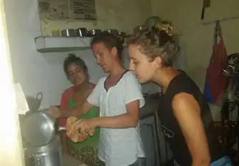 ana maria expirence Nepali food
