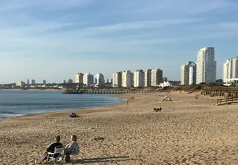 Coastline on Montevideo