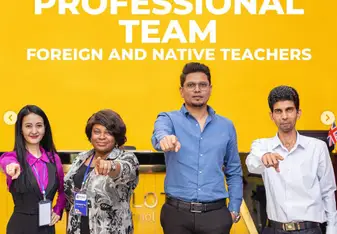 Staff members of Polylgot Language School