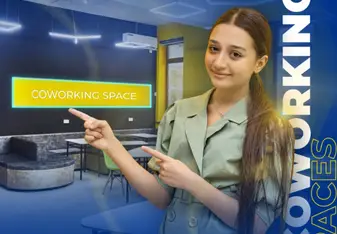 Co-working space for students of Polyglot Language School